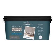Peinture mur et boiserie Gris Plomb mat 2,5 l - LA FABRIQUE