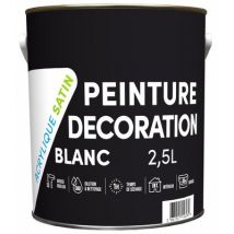 Peinture de décoration intérieur blanc satin 2,5L