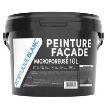 Peinture façade Acrylique poreuse 10 L blanc TDP