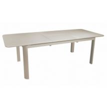 Table de jardin à rallonge EOS aluminium crème 180/240 x 100 cm, Livraison à domicile incluse - PROLOISIRS
