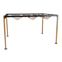 Tonnelle look bois 4x3m PROLOISIRS