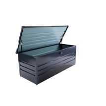 Coffre de rangement pour jardin métal anthracite 120 x 62 x 61 cm - PROLOISIRS Livraison à domicile incluse