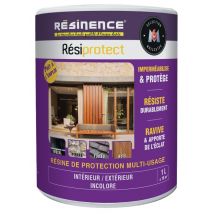 Résine de protection transparente Résiprotect multisupports intérieur/extérieur 1 litre RESINENCE