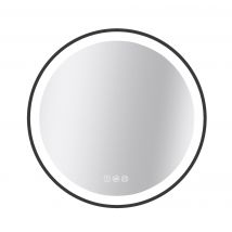 Miroir LED rond diamètre 75 cm Swann Black 2 MP GLASS
