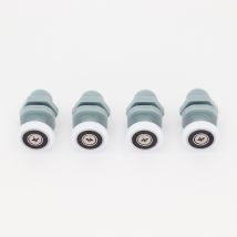Roulettes grises pour portes de douche diamètre 20mm - AURLANE