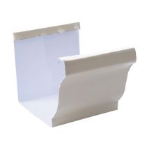 Jonction moulurée aluminium sable pour gouttière EDILIANS