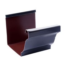 Jonction moulurée aluminium ardoise pour gouttière EDILIANS