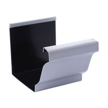 Jonction moulurée aluminium gris pour gouttière EDILIANS