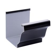 Jonction moulurée aluminium noir pour gouttière EDILIANS
