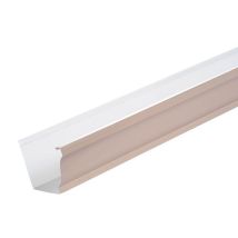 Gouttière moulurée aluminium beige rosé L. 4 m EDILIANS