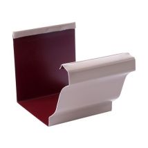 Jonction moulurée aluminium beige rosé pour gouttière EDILIANS
