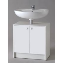 Meuble sous-lavabo blanc longueur 600 mm