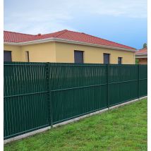 Kit de lamelles occultantes vertes pour grillage rigide H. 1,43 x l.2,50 m FERRO BULLONI