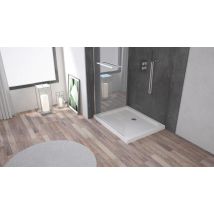Receveur de douche 80x100 cm céramique blanc Meri - ONDEE