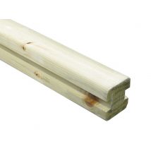 Poteau de raccord droit pin pour palissade L 1800 x H 88 X Ep 88 OLG
