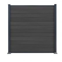 Lame composite anthracite pour panneau brise vue Element - 16 x 160 x 1760 mm - OLG