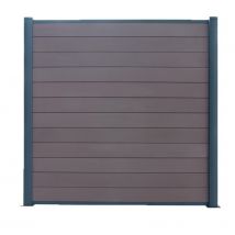 Lame composite marron pour panneau brise vue Element - 16 x 160 x 1760 mm - OLG