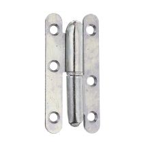 Paumelle Paris gauche 80 x 40 mm ALBERTS