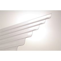 Plaque de toiture petite onde PVC cristal L.2 x l.0.90 m PLASTI-BAT