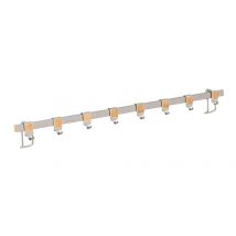 Barre de crédence 600 mm premium avec 8 crochets WENKO