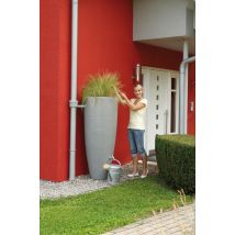 Récupérateur d'eau de pluie - 2 en 1 - 300 litres gris - GRAF
