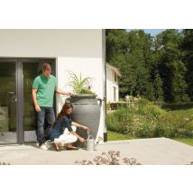 Récupérateur d'eau de pluie - Amphore Antik - 360 litres gris granit - GRAF