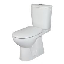 WC à poser Scuadra sortie verticale avec abattant déclipsable PERLINE