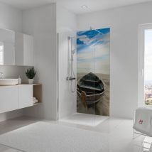 Panneau mural de douche 90x210 cm bateau DécoDesign Photo - SCHULTE