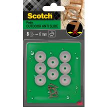 Patins anti-vibration à vis 17 mm transparent par 8 SCOTCH