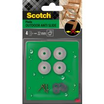 Patins anti-vibration à vis 22 mm transparent par 4 SCOTCH
