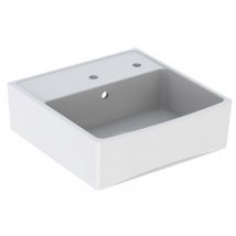 Evier de cuisine timbre d'office grès blanc 60x63 cm 1 bac Walter - PERLINE