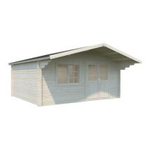 Abri de jardin Bois Naturel Nicolas 19,7m2 Livraison à domicile incluse