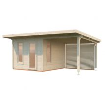 Studio bois Bois Naturel Grace 8,1+8,1m2 Livraison à domicile incluse