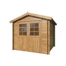 Abri de jardin bois autoclave Marron Valence1 5m2 WHITE_WOOD