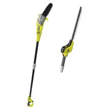 Taille haies 450W & élagueur 750W sur perche RYOBI
