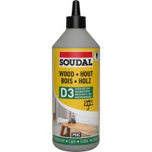 Colle à bois résistant à l'eau biberon 750 gr SOUDAL