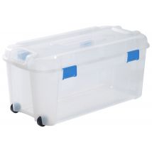 Malle totem avec couvercle et 2 roulettes 80 L KETER
