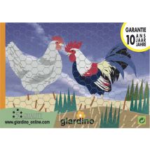 Grillage triple torsion en acier galvanisé vert 0,50 x 10 m maille hexagonale 1,3 x 1,3 cm GIARDINO