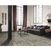 Sol PVC décor bois chalet oak TRENTO rouleau de 4m vendu au m² BEAUFLOR