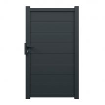 Portillon aluminium MUGUET l.1,00 x H.1,78 m gris livraison directe à domicile GARDEN GATE