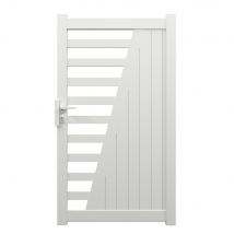 Portillon aluminium PIVOINE l.1,00 x H.1,78 m blanc livraison directe à domicile GARDEN GATE