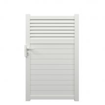 Portillon aluminium JASMIN l.1,00 x H.1,634 m blanc livraison directe à domicile GARDEN GATE