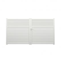 Portail battant aluminium JASMIN l.3,00 x H.1,634 m blanc livraison directe à domicile GARDEN GATE