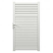 Portillon aluminium JASMIN l.1,00 x H.1,834 m blanc livraison directe à domicile GARDEN GATE