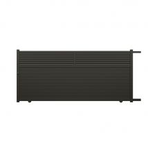 Portail coulissant aluminium JASMIN l.3,60 x H.1,634 m gris quartz GARDE livraison directe à domicileN GATE