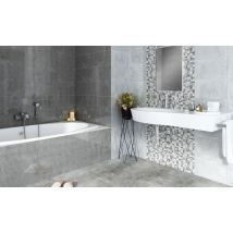 Faïence blanche murale intérieur gris foncé NEXUS ép 8,5 mm 25 x 40 cm paquet de 1 m² ELYSSA TRADING