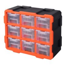 Casier de rangement avec 9 bacs TACTIX