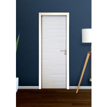 Bloc-porte postformé décor mélaminé IVOIRE H.204 x l.73 cm poussant gauche SMIS