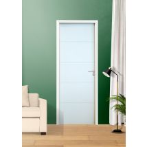 Bloc-porte postformé fin de chantier prépeinte QUADRIZ H.204 x l.73 cm poussant gauche SMIS