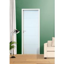 Bloc-porte postformé fin de chantier prépeinte QUADRIZ H.204 x l.73 cm poussant droit SMIS